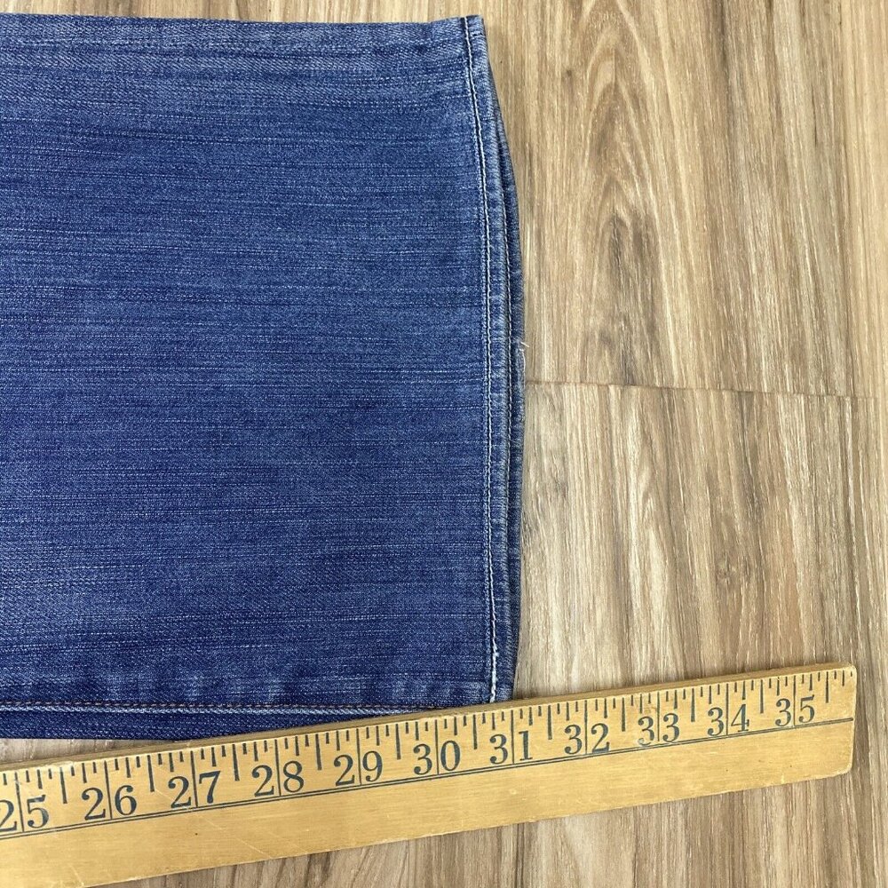 Rock & Republic Jeans Womens Sz 32 Dark Wash Boot Cut Button Fly - Picture 7 of 10